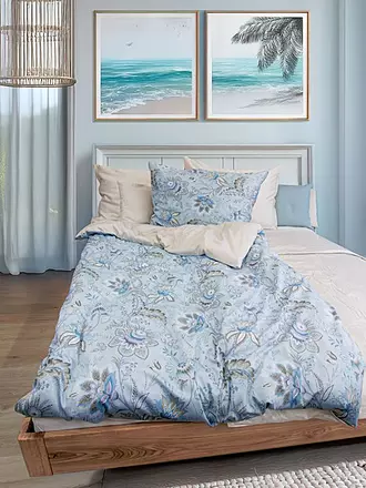 FLEURESSE | Satin Bettwäsche MIAMI 70x90cm/140x220cm Powder Blue | 